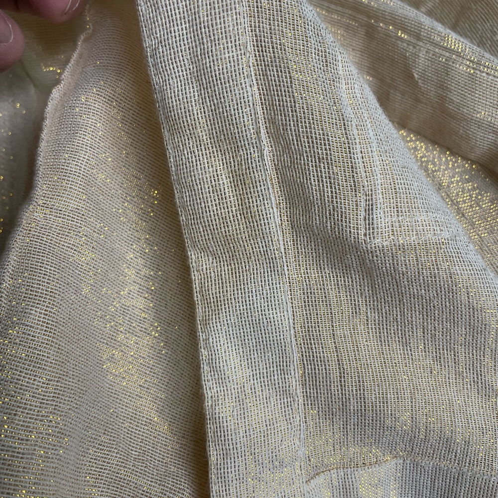 Anthropologie Hei Hei Light Weight Bomber Style Gold Metalic Thread - Picture 9 of 10